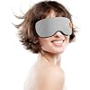 Heated Eye Mask, Cordless Warm Compress for Dry Eyes & Stye, Rechargeable Sleep & Blackout Eye Mask for Travel