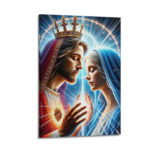 Poster religieux style fantastique cadre premium QXYUIN tableau SF
