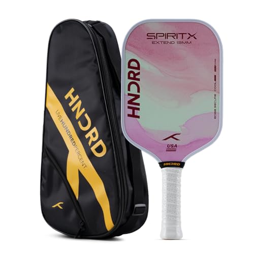 Image of Hundred Spirit X Flow Blast - Pickleball Paddle | 13mm Core | Wide Body Power Paddle | Enhanced Sweet Spot | Ideal for Beginners & Intermediate Players | Free Paddle Bag