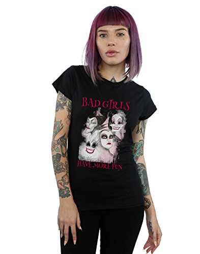 Disney Mujer Bad Girls Have More Fun Camiseta Negro Small