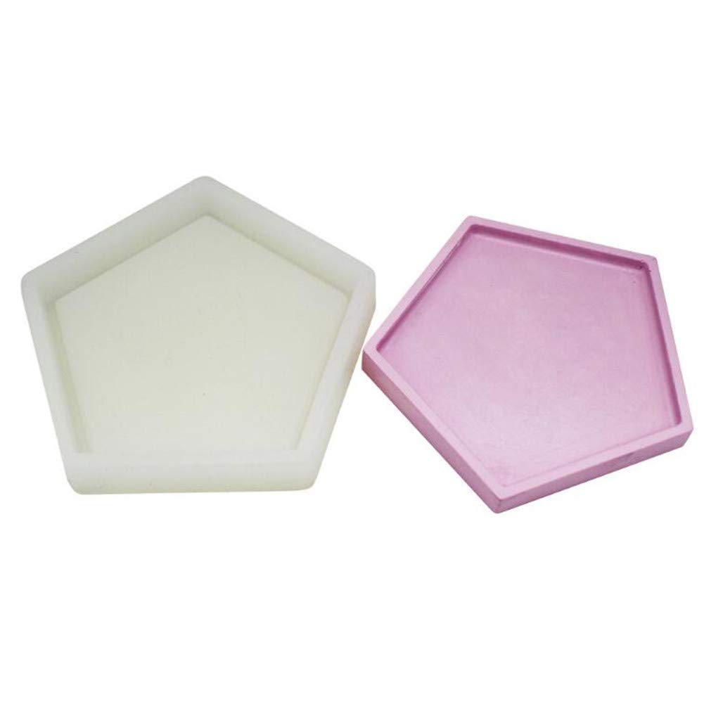 3D Round&square Scale Fiore Pentola Silicone Muffa, Succulente Piante