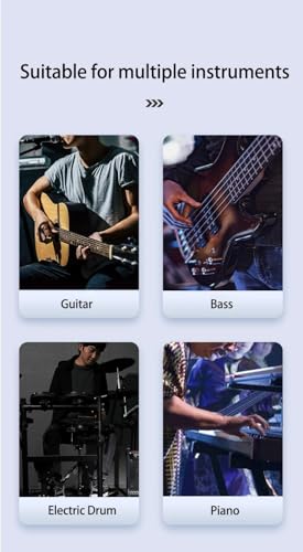 Guitarra Elétrica Captador Transmissor e Receptor do Sistema, 7 Canais, Canal UHF para Guitarra Elét