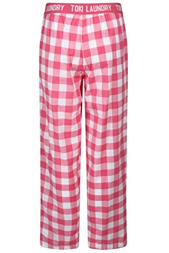 twist Women's Pink Checked Cotton Pyjama Night Wear-picture-14