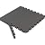 Xspec 1" Extra Thick 48 sq ft Reversible EVA Gym Foam Floor Mat Tiles (24" x 24"), Steel Pattern, 12 pcs, Black & Grey