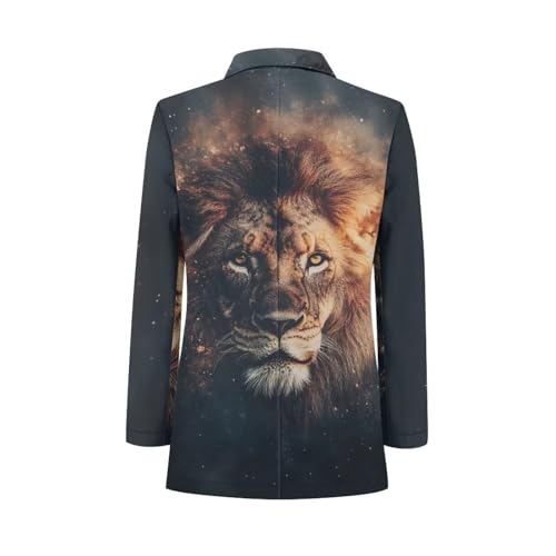 Men's One Button Dress Party Floral Suit Jacket Notched Lapel Balzer Jacket with Pockets2