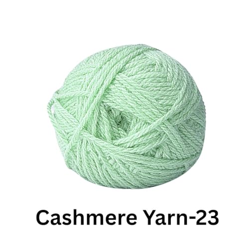 Image of VCR Ice Blue Cashmere Knitting Yarn, 100 Grams Hank, 265 Meters Length, Acrylic 75% and Nylon 25%, Soft Crosia Thread for Crochet and Knitting, Suitable for Sweaters, Pullovers and Jackets