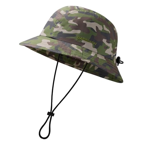 Image of BASSDASH UPF50+ Fishing Bucket Hat for Men Women Lightweight Water Resistant Packable Outdoor Summer Sun Hats FH13