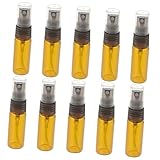 VALICLUD 10 piezas Botellas Spray Vidrio Marrón Pulverizador Fino Protección Solar para Perfume Maquillaje Cuidado Portátil Viaje