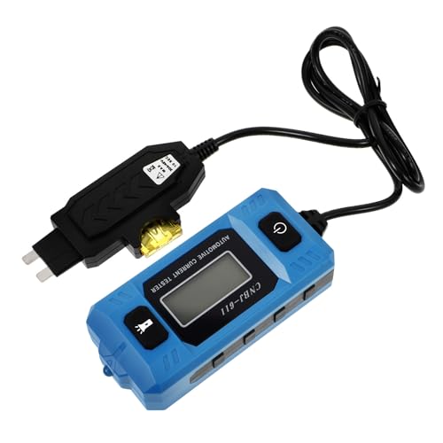 Medidor digital de corriente para coche sin batería y comprobador de fusibles portátil