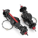 Rendimiento superior: el kit de eje trasero delantero del automóvil rc utiliza engranajes de acero endurecido y rodamientos de bolas completos para garantizar la estabilidad y confiabilidad de la transmisión de la señal, logrando un sistema de transmisión altamente eficiente.