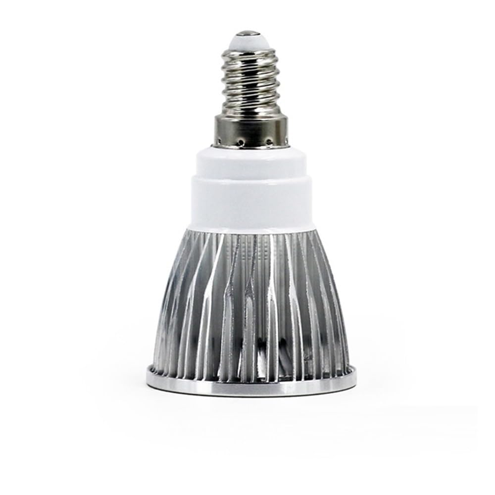 KJXP, Confezione da 10 lampadine LED GU10/GU5.3/E27/E14 AC85-265V 3W/4W/5W non dimmerabili(Rosso,E14 5W AC85-265V)