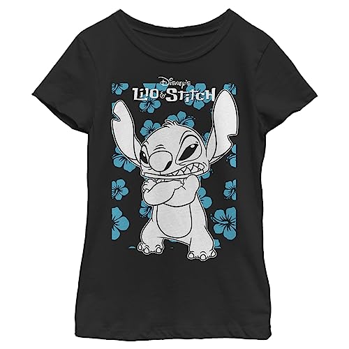 Disney Stitch Lilo Party Girl's Solid Crew Tee