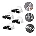 HONMEET 4pcs Mop Clip Broom Holder Wall-Mounted Mop Racks Heavy Duty Hooks for Indoor Sweeping