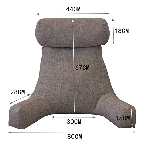 Coussin de lecture haut de gamme grand format avec accoudoirs