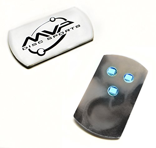 MVP Disc Golf Flat LED Tri-lite Disc Golf Lights (Pack of 10) - Turquoise - Thumbnail 2
