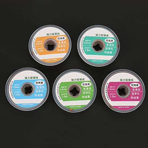 Sturdy High Purity 1.5m Desoldering Wire, Solder Remover, for Different Desoldering Requirements The Desoldering of Print Circuit Board