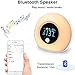 Uplayteck Light Kids Alarm Clock, Bluetooth Speaker Table Lamp Wake Up Alarm Clock for Girl, Tap to Change Color Lights, Night Light Music Player for Party, Camping, Birthday Gift