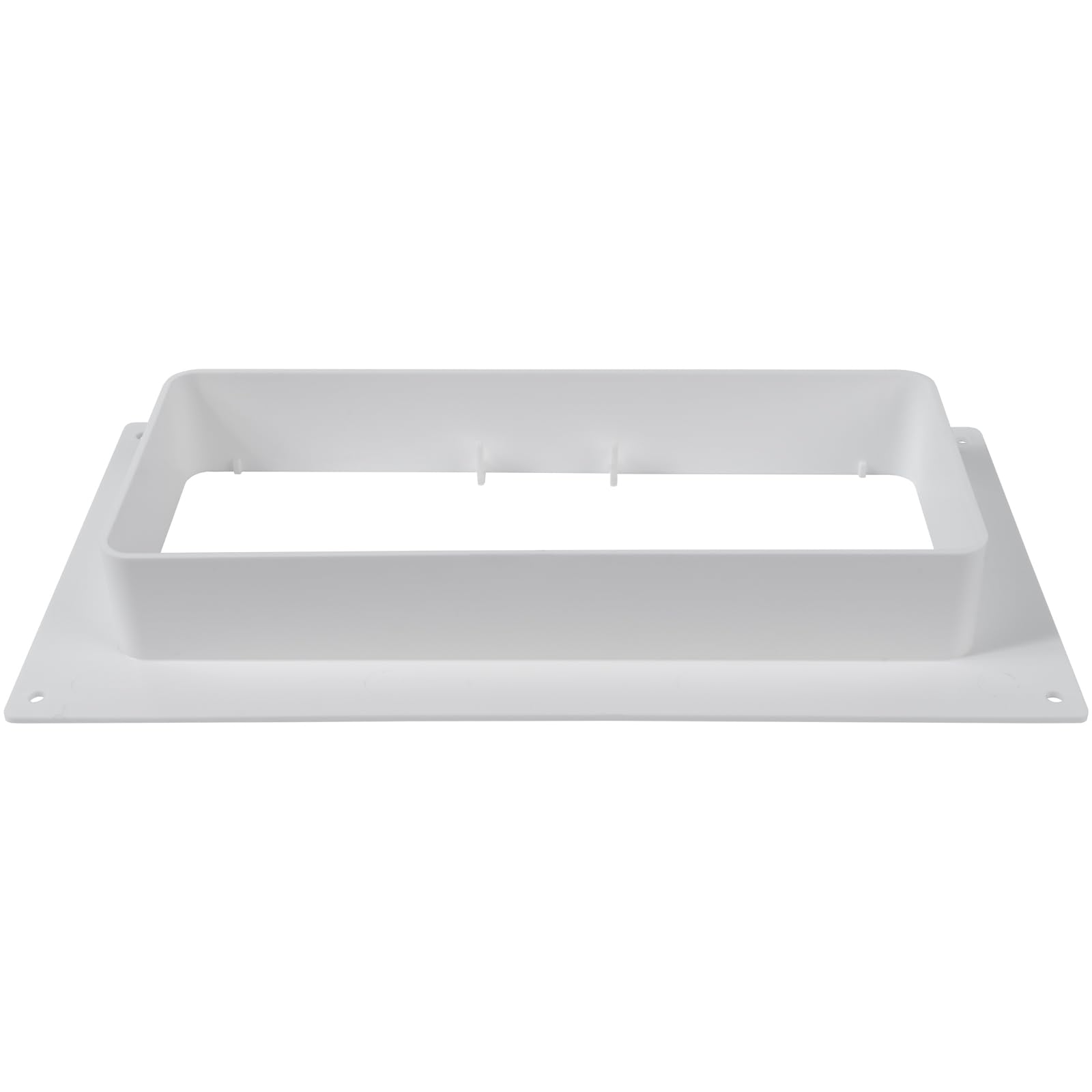 220x90mm Flachkanal Verbinder mit Wandflansch - Klima, Lüftung, Heizung, Kühlung