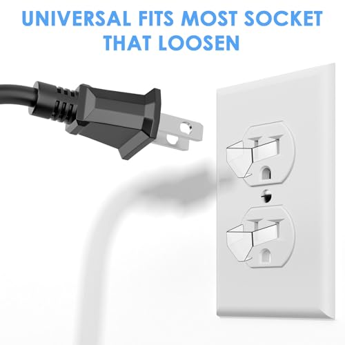 Image of Ptwola 20 Pcs 3 Snug Plugs for Loose Outlets Prong Loose Outlet Fix Plug Socket Tightener Insert Ensure Power Plugs Secure Connection Secured Jack Prevent Easily Fall Out Cut Off Wall Electricity