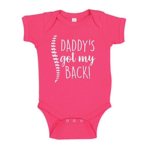 Funny Chiropractor One Piece Infant Bodysuit My Daddy's Got My Back Toddler T-Shirt