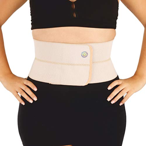 Faixa Abdominal com Dois Painéis, Ortho Pauher, Bege, Grande