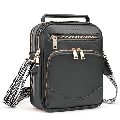 Image of Large Womens Crossbody Purse, Built-in Wallet Shoulder Bag