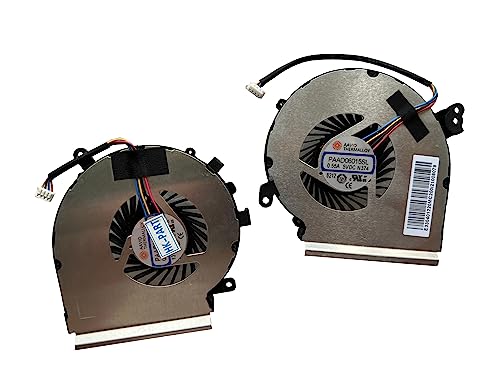 Image of HK-Part Fan for MSI GE62MVR GE72MVR 7RG MS-16JC MS-179C CPU + Gpu Cooling Fan Set GTX1070
