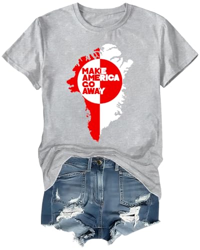 Make America Go Away - Camisa unisex con texto en inglés 'Make America Go Away', gris, XXL