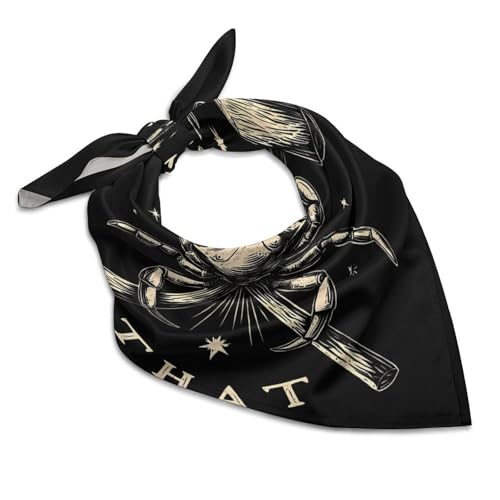 Crab Lovers I'd Hit That Silk Like Head Scarf for Women Bandana for Hair Wrapping Fashion Accessory Square Hair Scarves 18