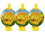 [RusToyShop] 8psc whistles Children's Holiday Party Whistle Maya the bee Table Party Treats Supplies Favors Birthday