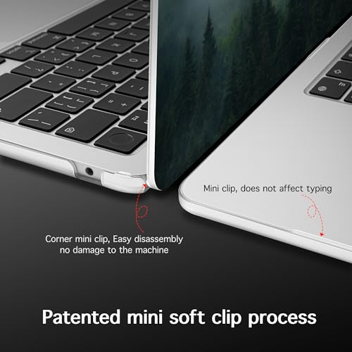 Funda MacBook Air 13.6 M3 carcasa protector pantalla webcam A2681 6