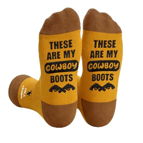SOKOUHONNER Cowboy Boots Gifts Socks- Horse Socks for Women and Men Western Gifts for Country Men
