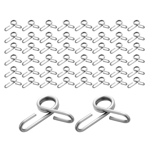 Lot de 50 clips pour fil de clôture en acier inoxydable pour gestion des pâturages