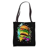 Colourful Comic Burger Graffiti Cheeseburger Burger Tote Bag