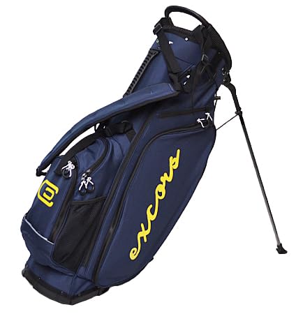Amazon | excors [エクスコアーズ] Stand Bag Navy/Neon Yellow