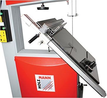 Holzmann HBS700 Band Saw parallel fence with magnifying scales