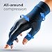 FREETOO All-Around Compression Arthritis Gloves for Women for Pain, Carpal Tunnel Relief Gloves for Men, Hand Compression Gloves for Crocheting, Rheumatoid Arthritis. Fit Palm 7.3‘’-8.3‘’ Black M