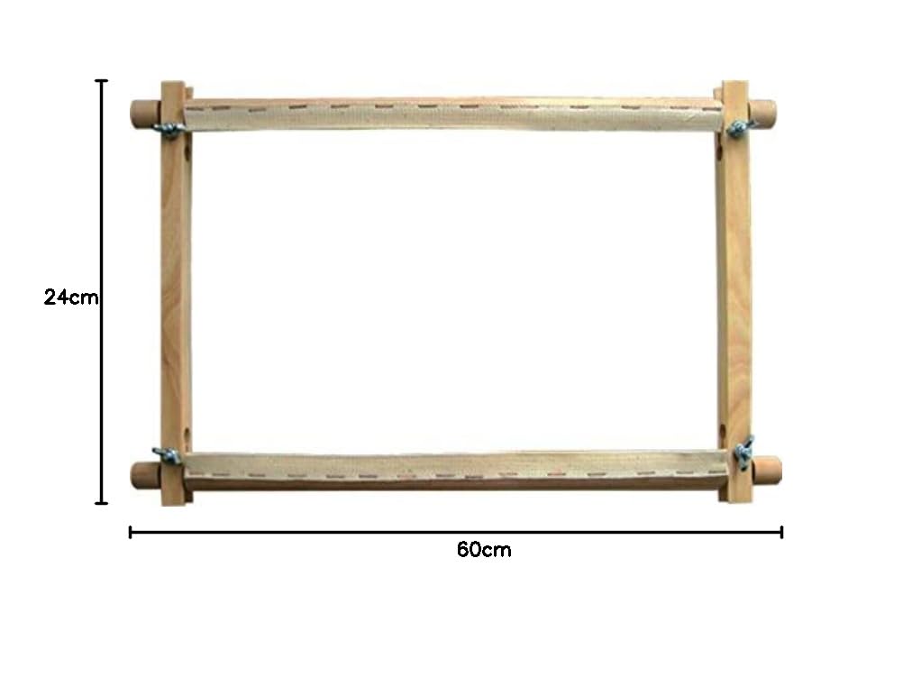 Cornice per ricamo in legno (24 x 45 cm)