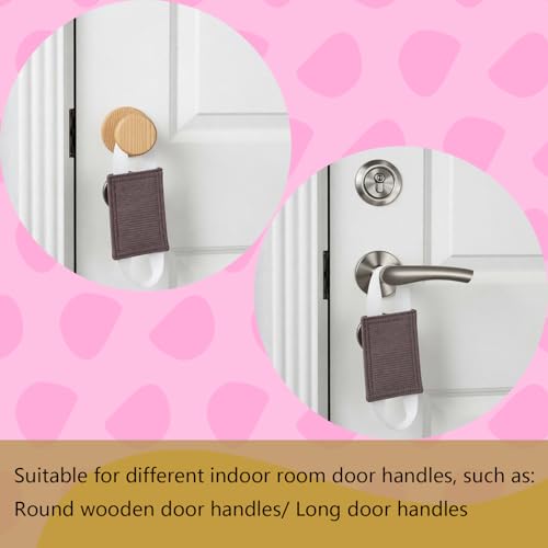 Image of Baby Proof Door Silencer & Cloth Latch Cover, Quiet Close Anti-Slam Pads to Prevent Slamming and Accidental Locking, for Nursery and Toddler Safety (3, Purple, 4.1 * 3.1 inches)