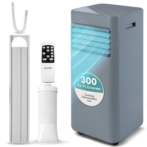 SereneLife Portable Air Conditioner 8000 BTU | Cools Rooms