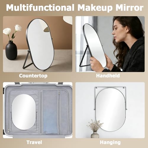 Espejo Ovalado de Mesa Ajustable para Maquillaje miniatura 5