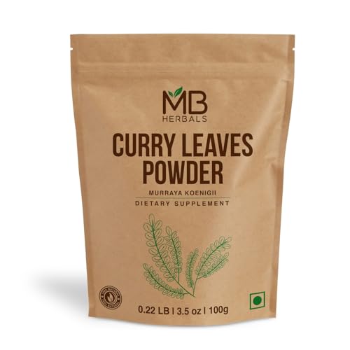 MB Herbals Curry Leaf Powder 100 Gram | 3.2 oz | Curry Leaves Powder | Spice For Indian Curries | Promotes Hair Growth