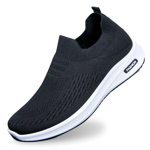 Sneaker Uomo Infilare,Leggere Scarpe con Zeppa da Barca Passeggio Lavoro