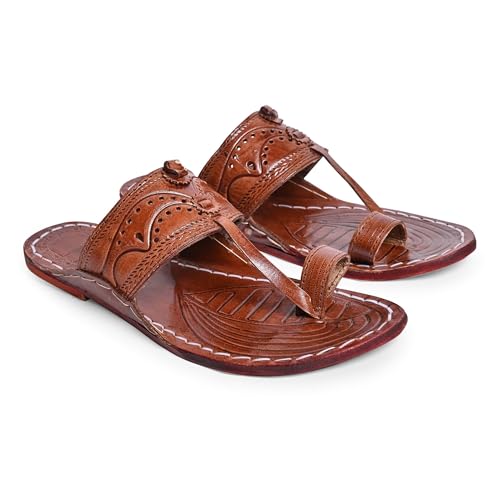 Image of Kolhapuri Chappal for Men|Kolhapuri Slippers for Men|Kolhapuri Shoes for Men|Leather Slippers for Men|Wedding Slippers for Men-A1