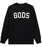 Kings Of NY Gods Trap Lords Hood Harlem Style Fashion Crewneck Sweatshirt X-Large Black