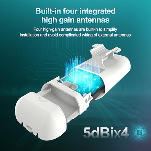 Image of TODAAIR Outdoor WiFi Extender,IP65 Weatherproof,WiFi Booster and Signal Amplifier,Outdoor WiFi Extender for Farm,Courtyard,Factory,Campsite