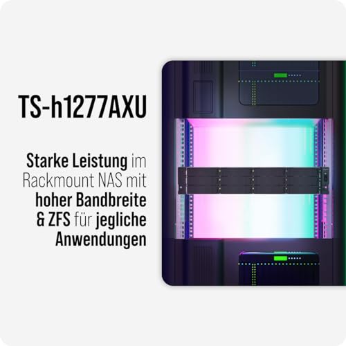 QNAP TS H1277AXU RP NAS Rack 2 U AMD Ryzen™ 5 DDR5 0 To QuTS hero Neuf - vue 6