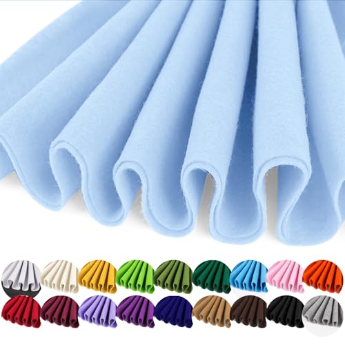 Image of IONTACH 36 inch X 36 inch Soft Felt Fabric 1.6mm Thick (Light Blue)