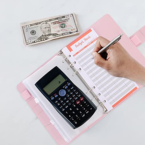 TOYANDONA A6 Couro PU Notebook Organizador Planejador de Orçamento Da Folha Solta Binder 6 Fichário