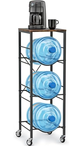 3-Tier Water Jug Stand with Wheels